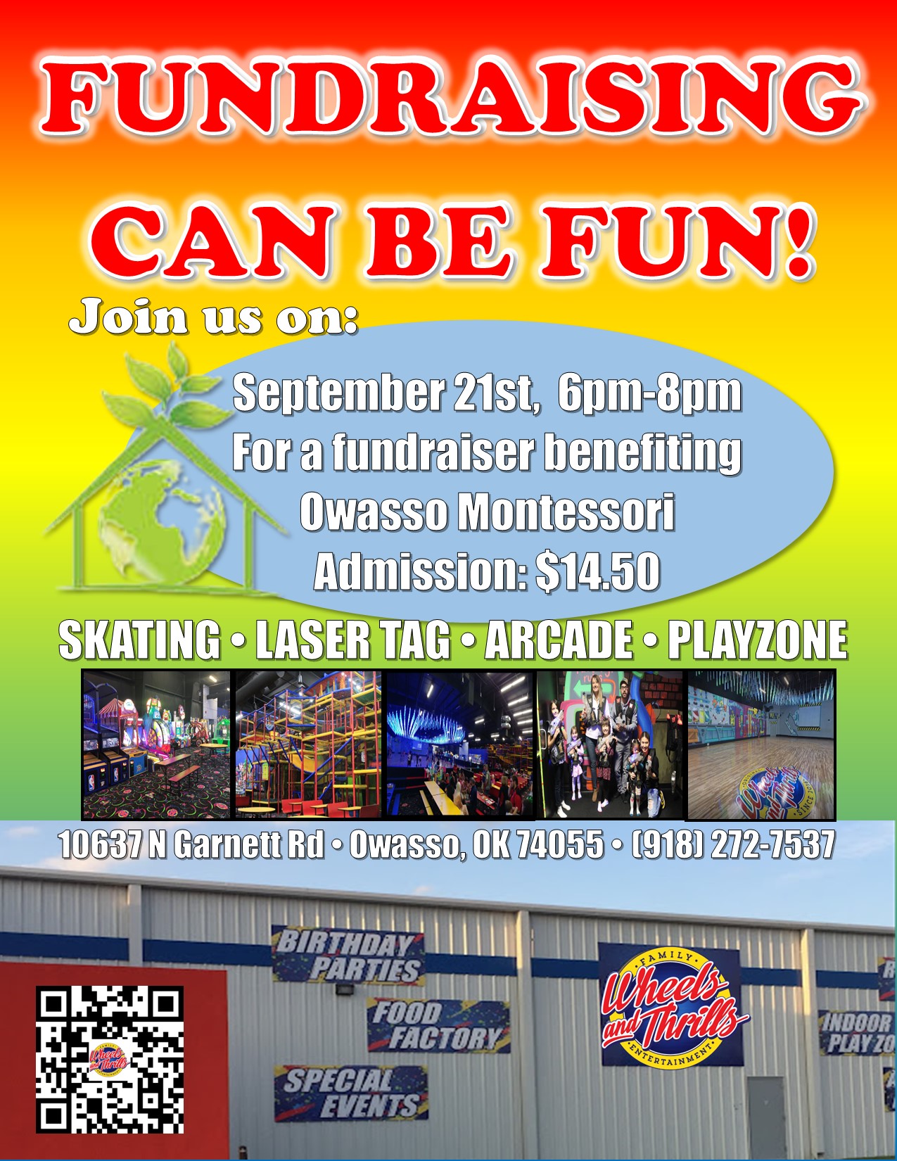 Fundraiser Night for Owasso Montessori Wheels and Thrills